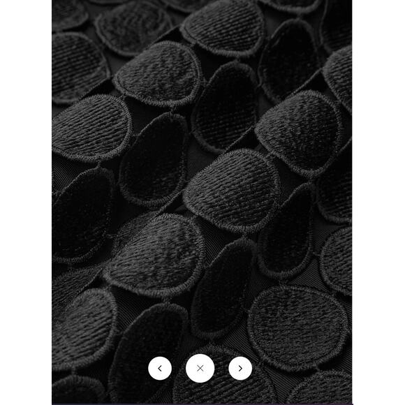 Commense Mid-Waist Circular Applique Wide-Leg Pants Sz S - Picture 3 of 4